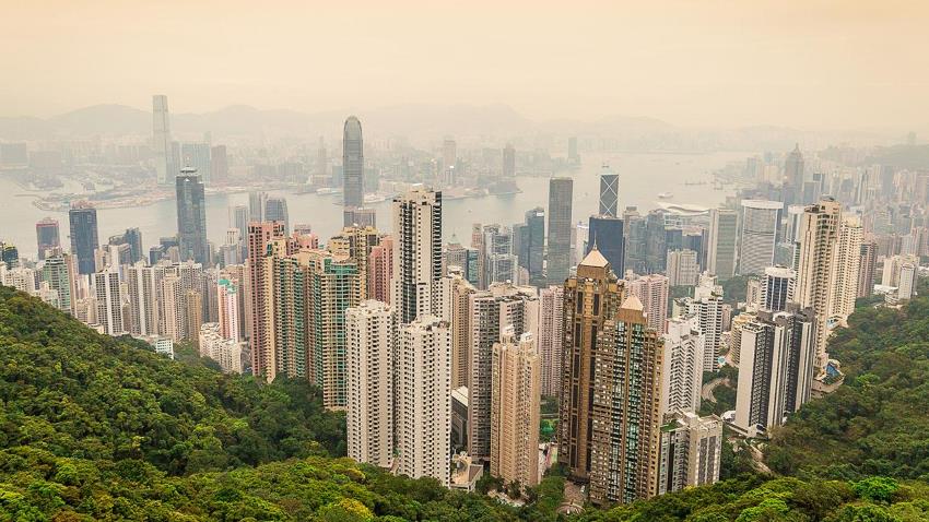 view from Hong Kong Peak